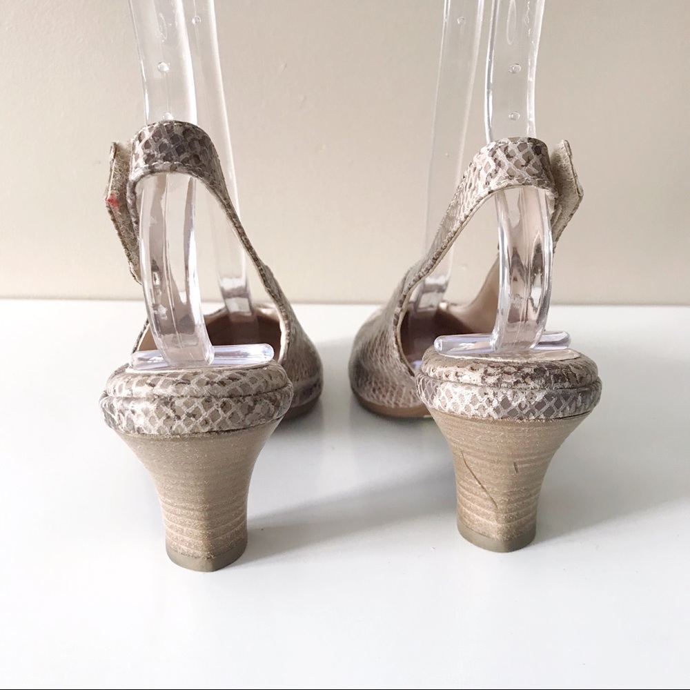 Beautifeel • Snakeskin Slingback Pumps - Picture 6 of 8